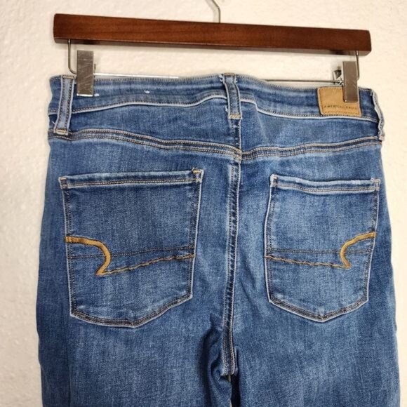 American Eagle Next Level Stretch Hi-Rise Jegging Crop Women's Size 8 - Picture 5 of 8